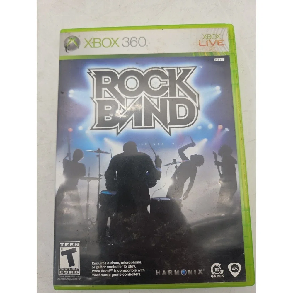 Original Rock Band (Microsoft Xbox 360, 2007) Complete CIB Tested &  Working
